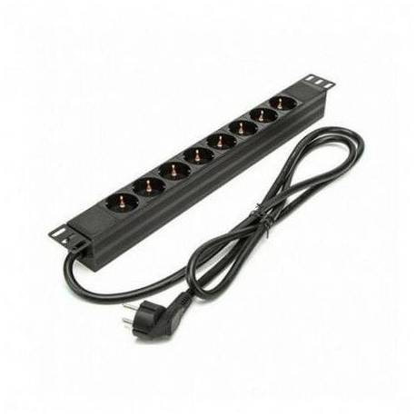 REGLETA PHASAK BNS 3518/ 8 TOMAS DE CORRIENTE/ CABLE 1.5M/ NEGRO