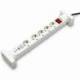 REGLETA CON INTERRUPTOR SALICRU SAFE 5S+/ 4 TOMAS DE CORRIENTE/ 1 MASTER/ 2 USB TIPO-C/ 1 USB/ CABLE 1.4M/ BLANCA