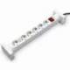 REGLETA CON INTERRUPTOR SALICRU SAFE 6S/ 6 TOMAS DE CORRIENTE/ CABLE 1.4M/ BLANCA