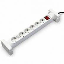 REGLETA CON INTERRUPTOR SALICRU SAFE 6S/ 6 TOMAS DE CORRIENTE/ CABLE 1.4M/ BLANCA