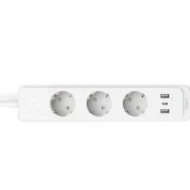 REGLETA INTELIGENTE TP-LINK TAPO P300/ 3 TOMAS DE CORRIENTE/ 2 USB TIPO-A/ 1 USB TIPO-C/ WIFI/ BLANCA