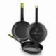 PACK 3 SARTENES BRA GASTRO A841201/ Ø18CM/ Ø22CM/ Ø26CM/ APTA PARA INDUCCIÓN