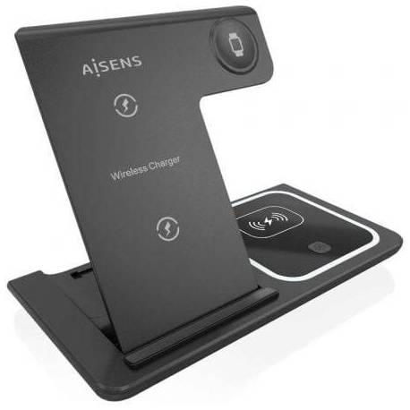 BASE DE CARGA INALÁMBRICA AISENS ASCH-15W3WC043-BK/ 15W