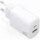 CARGADOR DE PARED GAN AISENS A110-0977/ 1XUSB TIPO-C/ 1XUSB/ 30W/ BLANCO