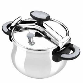 OLLA A PRESIÓN BRA NEW STAR A185501/ Ø22CM/ 4.5L/ ACERO INOXIDABLE/ APTA PARA INDUCCIÓN