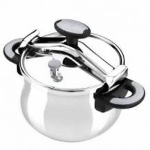 OLLA A PRESIÓN BRA NEW STAR A185501/ Ø22CM/ 4.5L/ ACERO INOXIDABLE/ APTA PARA INDUCCIÓN