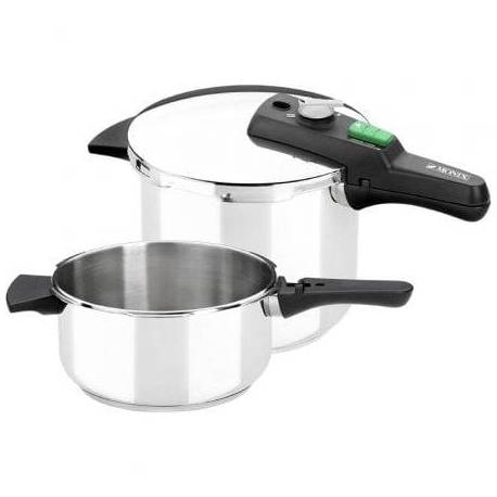 OLLA A PRESIÓN RÁPIDA MONIX QUICK M560005/ Ø22CM/ 4+6L/ ACERO INOXIDABLE