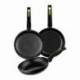 PACK 3 SARTENES MONIX GREEN M481241/ Ø18CM/ Ø22CM/ Ø26CM/ ALUMINIO FORJADO