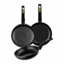 PACK 3 SARTENES MONIX GREEN M481241/ Ø18CM/ Ø22CM/ Ø26CM/ ALUMINIO FORJADO
