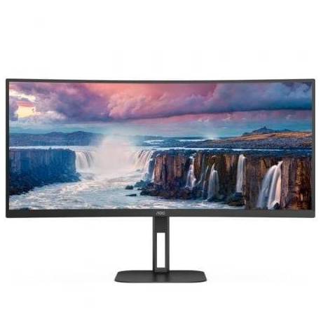 MONITOR PROFESIONAL ULTRAPARONÁMICO CURVO AOC CU34V5C/BK 34'/ WQHD/ MULTIMEDIA/ NEGRO