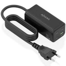 CARGADOR SOBREMESA GAN AISENS ASCH-100W4P054-BK/ 3XUSB TIPO-C/ 1XUSB/ 100W