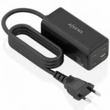 CARGADOR SOBREMESA GAN AISENS ASCH-100W4P054-BK/ 3XUSB TIPO-C/ 1XUSB/ 100W