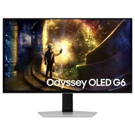 SMART MONITOR GAMING SAMSUNG OLED ODYSSEY G6 S27DG610SU 27'/ QHD/ 0.03MS/ 240HZ/ VA/ REGULABLE EN ALTURA/ SMART TV/ PLATA