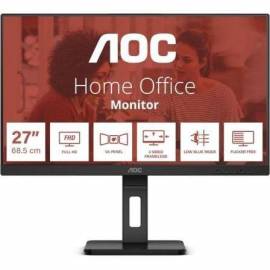 MONITOR PROFESIONAL AOC 27E3QAF 27'/ FULL HD/ MULTIMEDIA/ REGULABLE EN ALTURA/ NEGRO
