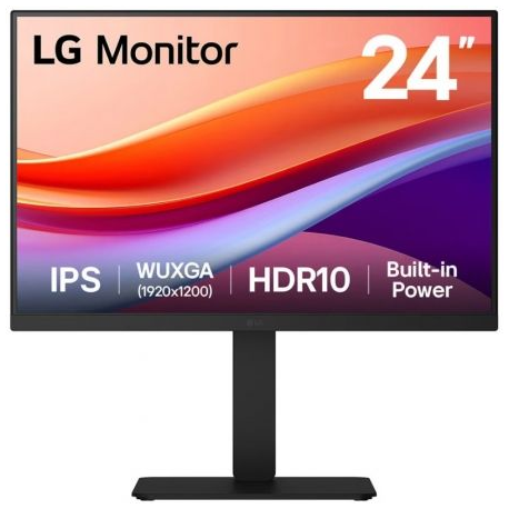 MONITOR PROFESIONAL LG 24BA55W-B 24'/ WUXGA/ MULTIMEDIA/ REGULABLE EN ALTURA/ NEGRO