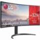 MONITOR PROFESIONAL ULTRAPANORÁMICO CURVO LG 34WR55QK-B 34'/ WQHD/ REGULABLE EN ALTURA/ NEGRO