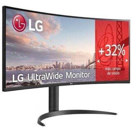MONITOR PROFESIONAL ULTRAPANORÁMICO CURVO LG 34WR55QK-B 34'/ WQHD/ REGULABLE EN ALTURA/ NEGRO