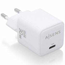 CARGADOR DE PARED GAN AISENS ASCH-30W1P035-W/ 1XUSB TIPO-C/ 30W