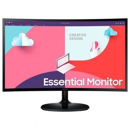 MONITOR CURVO SAMSUNG ESSENTIAL MONITOR S3 S24C364EAU/ 24'/ FULL HD/ NEGRO