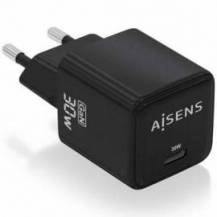CARGADOR DE PARED GAN AISENS ASCH-30W1P036-BK/ 1XUSB TIPO-C/ 30W