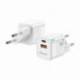 CARGADOR DE PARED GAN AISENS ASCH-30W2P004-W/ 1XUSB TIPO-C/ 1XUSB/ 30W