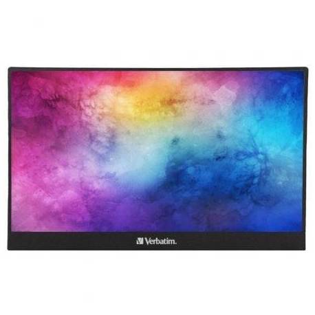 MONITOR PORTÁTIL TÁCTIL VERBATIM PMT-14 14'/ FULL HD/ MULTIMEDIA/ NEGRO