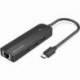 HUB USB TIPO-C VENTION TGPBB/ 3XUSB/ 1XRJ45/ 1XMICRO B PD