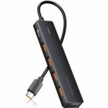 HUB USB 3.2 VENTION CHJBB/ 4XUSB/ 1XUSB TIPO-C