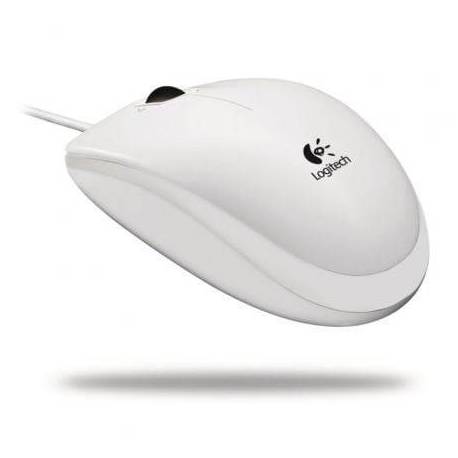 RATÓN LOGITECH B100/ HASTA 800 DPI/ BLANCO