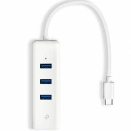 HUB USB TIPO-C 3.0 TP-LINK UE330C/ 3XUSB/ 1XRJ45/ BLANCO