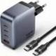 CARGADOR DE PARED GAN VENTION TZ-FETH0-EU/ 3XUSB TIPO-C/ 1XUSB/ 100W