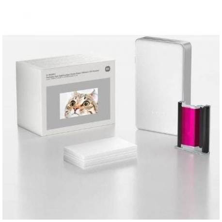 PAPEL FOTOGRÁFICO PARA SUBLIMACIÓN XIAOMI PORTABLE DYE-SUBLIMATION PHOTO PAPER STICKERS/ 5 X 7.6CM/ 50 HOJAS