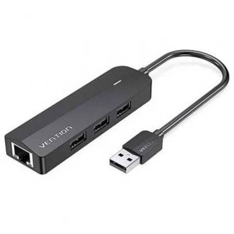 HUB USB 2.0 VENTION CHPBB/ 3XUSB/ 1XMICRO USB PD/ 1XRJ45