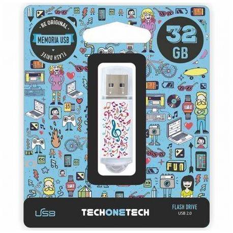 PENDRIVE 32GB TECH ONE TECH MUSIC DREAM USB 2.0