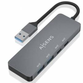HUB USB 3.2 AISENS A106-0696/ 2XUSB/ 2XUSB TIPO-C/ GRIS