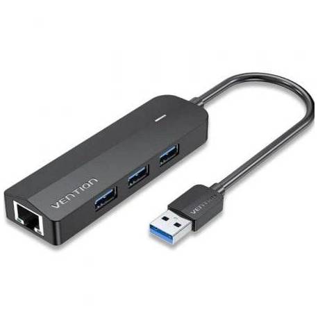 HUB USB 3.0 VENTION CHNBB/ RJ45/ 3XUSB/ 1XMICROUSB PD