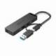 HUB USB 3.0 Y TIPO-C VENTION CHTBB/ 4XUSB/ USB TIPO-C PD