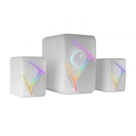 ALTAVOCES MARS GAMING MS-H21/ 35W/ 2.1/ BLANCOS