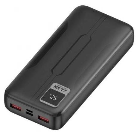 POWERBANK 20000MAH LEOTEC LEPOW20W22K/ 22.5W/ NEGRA