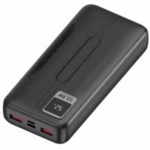 POWERBANK 20000MAH LEOTEC LEPOW20W22K/ 22.5W/ NEGRA