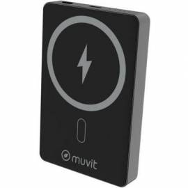 POWERBANK 10000MAH MUVIT FOR CHANGE MCCHP0010/ 20W/ WIRELESS/ NEGRA/ INCLUYE CABLE USB TIPO-C