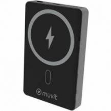 POWERBANK 10000MAH MUVIT FOR CHANGE MCCHP0010/ 20W/ WIRELESS/ NEGRA/ INCLUYE CABLE USB TIPO-C