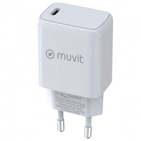CARGADOR DE PARED MUVIT FOR CHANGE MCACC0014/ 1XUSB TIPO-C/ 30W