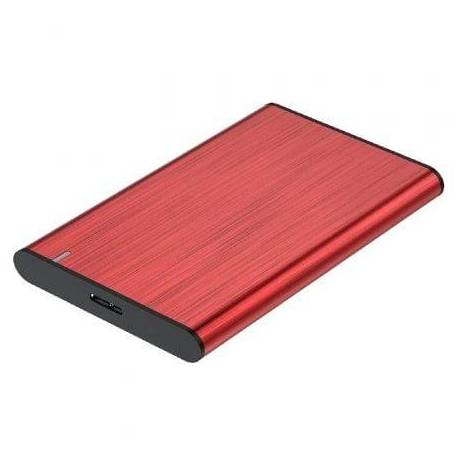CAJA EXTERNA PARA DISCO DURO DE 2.5' AISENS ASE-2525RED/ USB 3.1/ SIN TORNILLOS