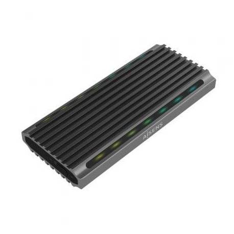 CAJA EXTERNA PARA DISCO SSD M.2 SATA/NVME AISENS ASM2-RGB011GR/ USB 3.2 GEN2/ SIN TORNILLOS
