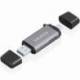 LECTOR DE TARJETAS EXTERNO AISENS ASCR-2AC11-GR/ USB 3.1