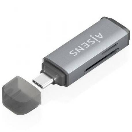 LECTOR DE TARJETAS EXTERNO AISENS ASCR-2A09-GR/ USB 3.1