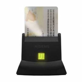 LECTOR DE DNI Y TARJETAS AISENS ASCR-SN05-BK/ USB 2.0/ NEGRO