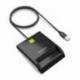 LECTOR DE DNI Y TARJETAS AISENS ASCR-SN06-BK/ USB 2.0/ NEGRO