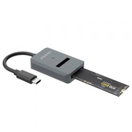 DOCK USB TIPO-C PARA SSD M2 SATA/NVME AISENS ASUC-M2D012-GR/ GRIS